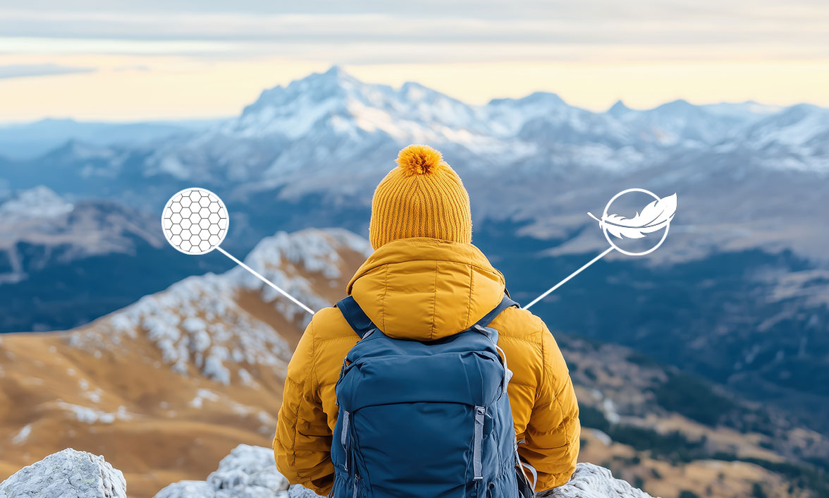 Pluma vs. fibra sintética: ¿Cuál es la mejor opción para mantener el calor en montaña?